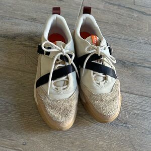 Sorel Cream and Orange Sneakers